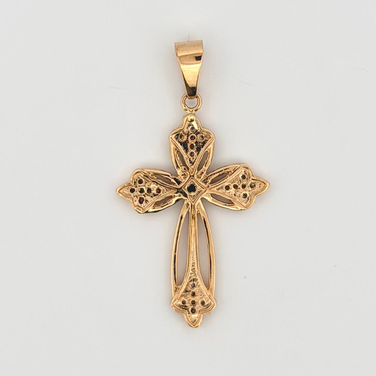 Dije Cruz Aristica 3.4gr / 1 3/4 in / Oro Amarillo 18K ©