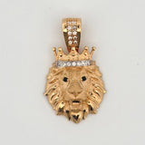 Dije León Corona 3.95gr / 1 in / Oro Amarillo 18K ©