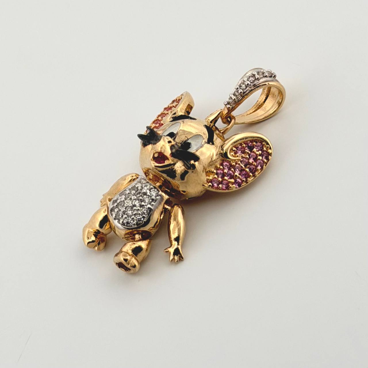 Dije Ratón Sonriente 4.7gr / 1 1/4 in / Oro Amarillo 18K ©