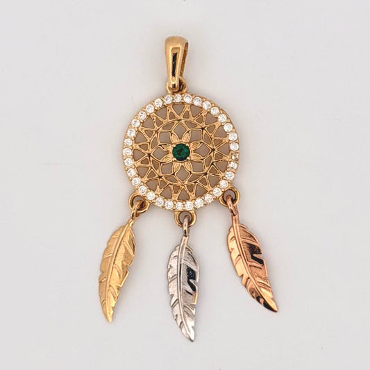 Dije Atrapasueños 2.75gr / 1 1/2 in / Tres Oros 18K ©