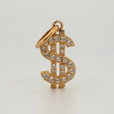 Dije Signo Dólar 1.1gr / 1 in / Oro Amarillo 18K