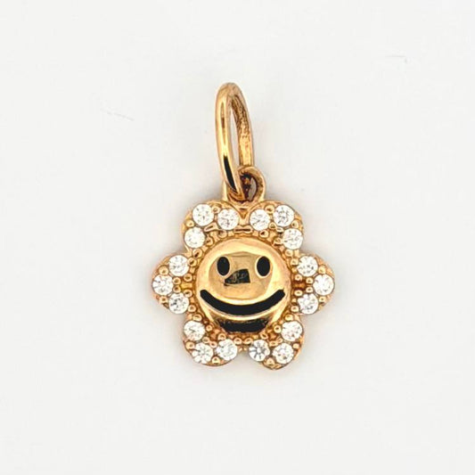 Dije Flor Animado 1.2gr / 3/4 in / Oro Amarillo 18K
