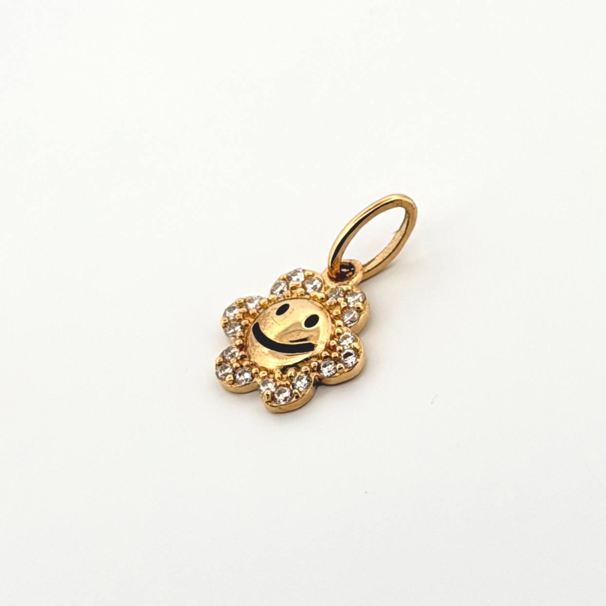 Dije Flor Animado 1.2gr / 3/4 in / Oro Amarillo 18K
