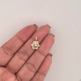 Dije Flor Animado 1.2gr / 3/4 in / Oro Amarillo 18K