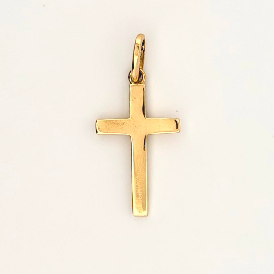 Dije Cruz 1.25gr / 1 in / Oro Amarillo 18K