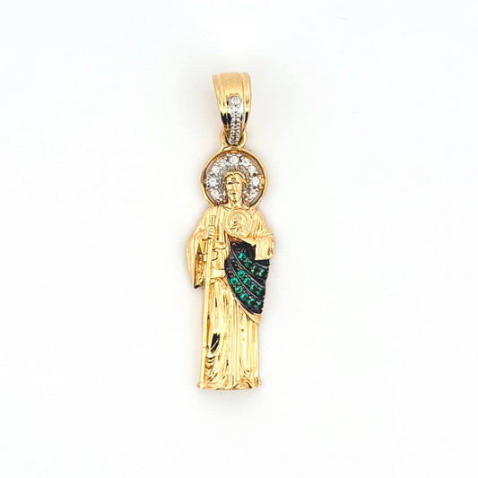 Dije San Judas Tadeo 4.75gr / 1 3/4 in / Oro Amarillo 18K