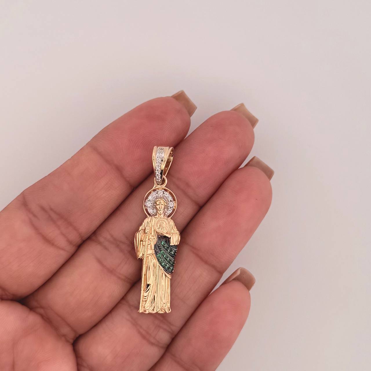 Dije San Judas Tadeo 4.75gr / 1 3/4 in / Oro Amarillo 18K