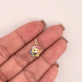 Dije Flor Animado 1.2gr / 3/4 in / Oro Amarillo 18K