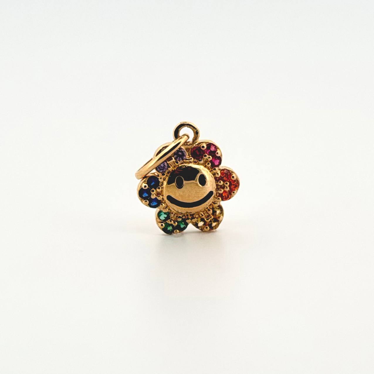 Dije Flor Animado 1.2gr / 3/4 in / Oro Amarillo 18K