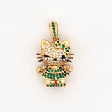 Dije Gata 5.5gr / 1 in / Oro Amarillo 18K