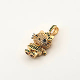 Dije Gata 5.5gr / 1 in / Oro Amarillo 18K