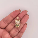 Dije Gata 5.5gr / 1 in / Oro Amarillo 18K