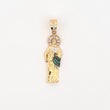 Dije San Judas Tadeo 4gr / 1 3/4 in / Dos Oros Amarillo Blanco 18K