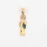 Dije San Judas Tadeo 4gr / 1 3/4 in / Dos Oros Amarillo Blanco 18K