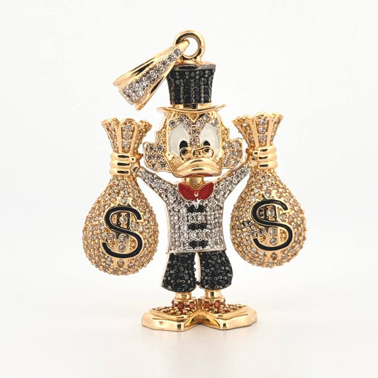 Dije Pato Bolsas Dinero 15.2gr / 2 in / Oro Amarillo 18K