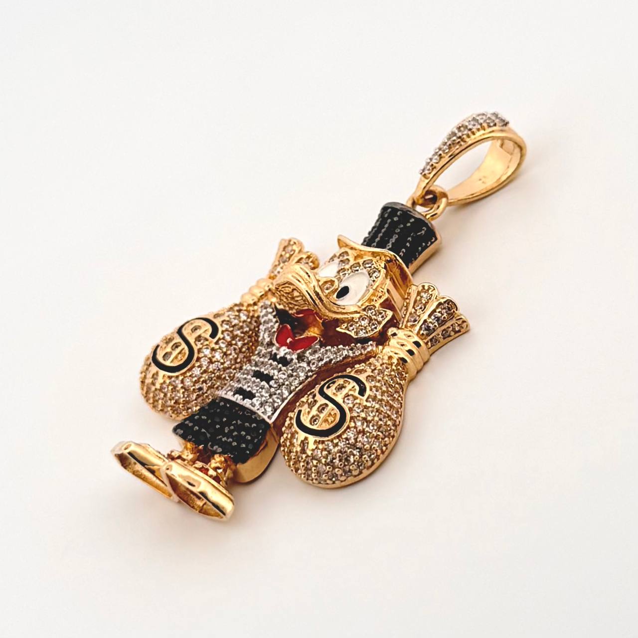 Dije Pato Bolsas Dinero 15.2gr / 2 in / Oro Amarillo 18K