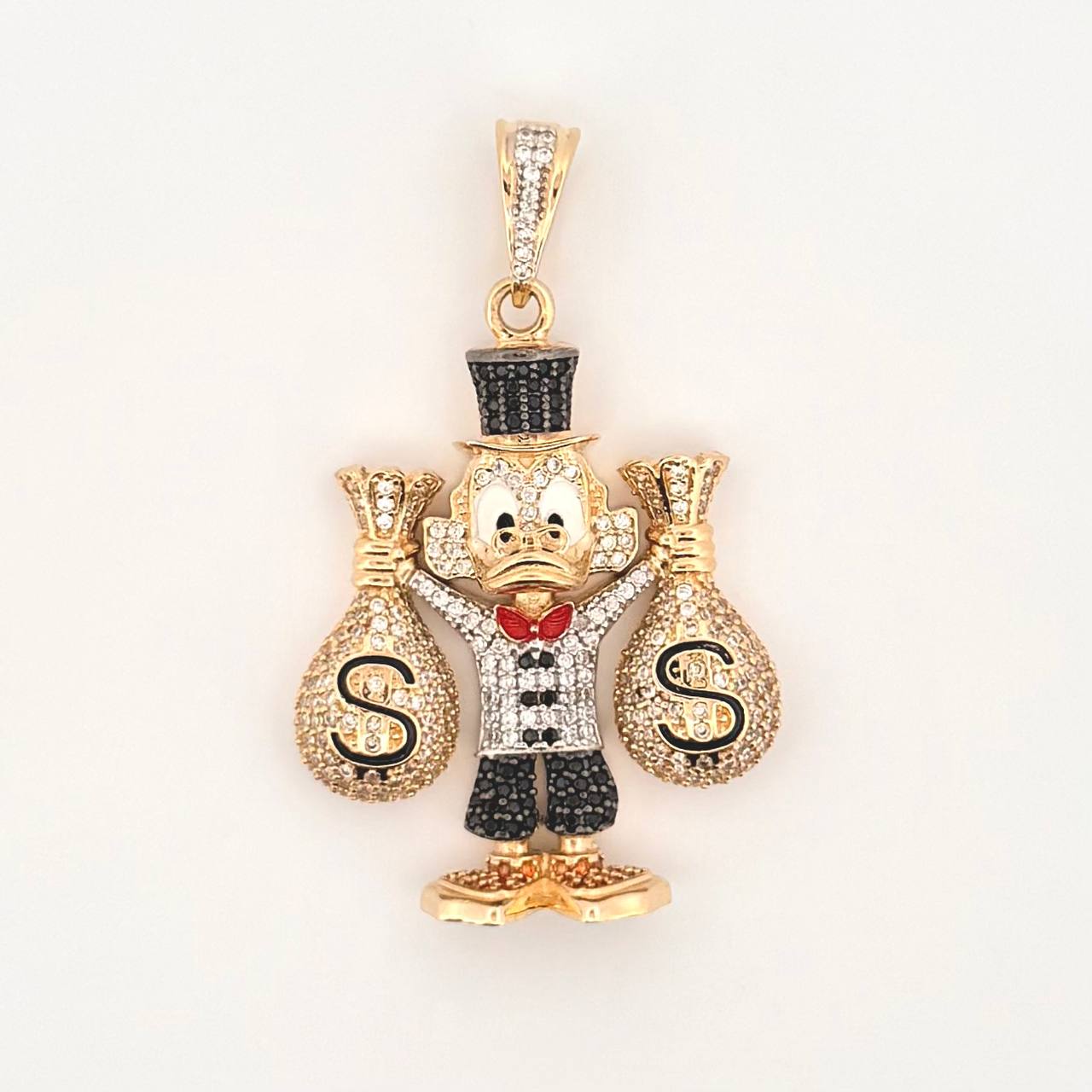 Dije Pato Bolsas Dinero 15.2gr / 2 in / Oro Amarillo 18K