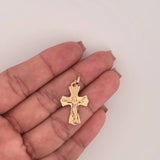 Dije Cruz Cristo 1.55gr / 1 1/4 in / Oro Amarillo 18K