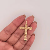 Dije Cruz Cristo Milagroso 5.35gr / 1 3/4 in / Oro Amarillo 18K