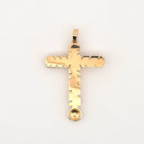 Dije Cruz Cristo Milagroso 5.35gr / 1 3/4 in / Oro Amarillo 18K