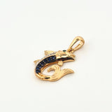 Dije Pez 3.05gr / 1 in / Dos Oros Amarillo Blanco 18K