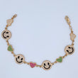 Bracelet Smiley Face Hearts 10.1gr / 18.4cm / 18K Yellow Gold $
