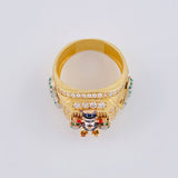 Anillo Pato Bolsa De Dinero 10.55 g / T9 1/2 Tres Oros 18K