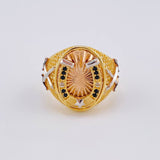Anillo Herradura Cuatro Sanble 12.1 g / T10 1/4 Tres Oros 18K
