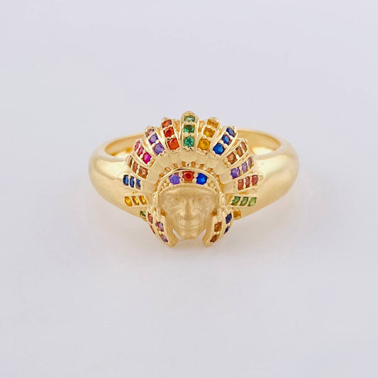 Anillo Indio 4.5 g / T9 Oro Amarillo 18K