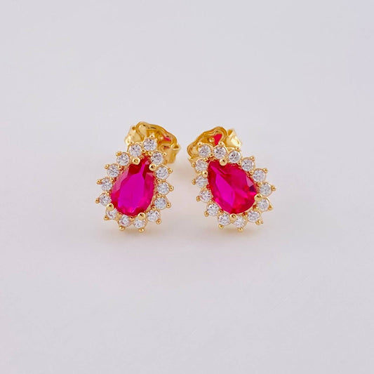 Topos Gota Halo 1.8 g / in / 7.8 mm Oro Amarillo 18K