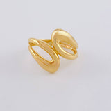 Anillo Curvas Tu Y Yo 3.8 g / T7 Oro Amarillo 18K