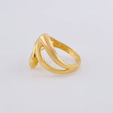 Anillo Curvas Tu Y Yo 3.8 g / T7 Oro Amarillo 18K