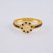 Anillo Corona Vertebra Tupida 2.2 g / T7 1/2 Oro Amarillo 18K