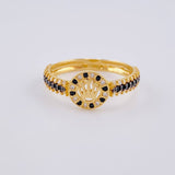 Anillo Corona Vertebra Tupida 2.2 g / T7 1/2 Oro Amarillo 18K