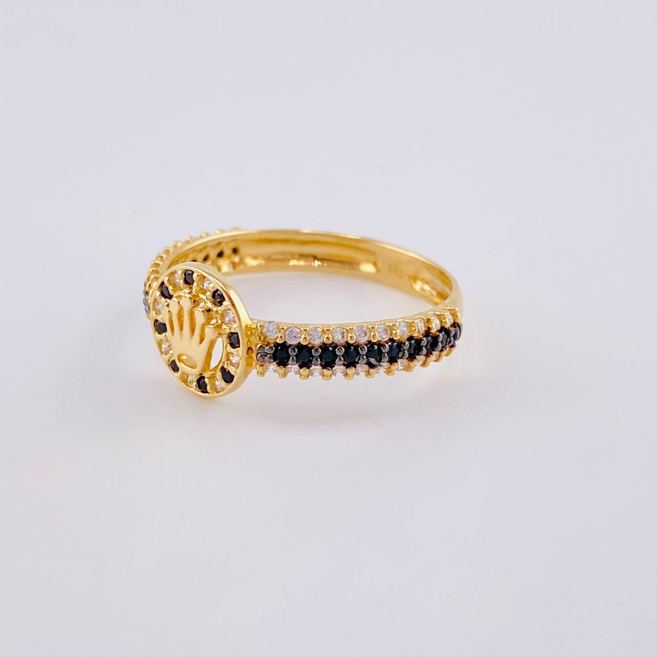 Anillo Corona Vertebra Tupida 2.2 g / T7 1/2 Oro Amarillo 18K