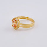 Dense Oval Divisible Ring 3.65 g / T7 1/2 Yellow Gold 18K