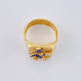 Walking Duck Signet Ring 7.05 g / T11 18K Yellow Gold