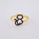 Anillo Gato 1.75 g / T7 3/4 Oro Amarillo 18K