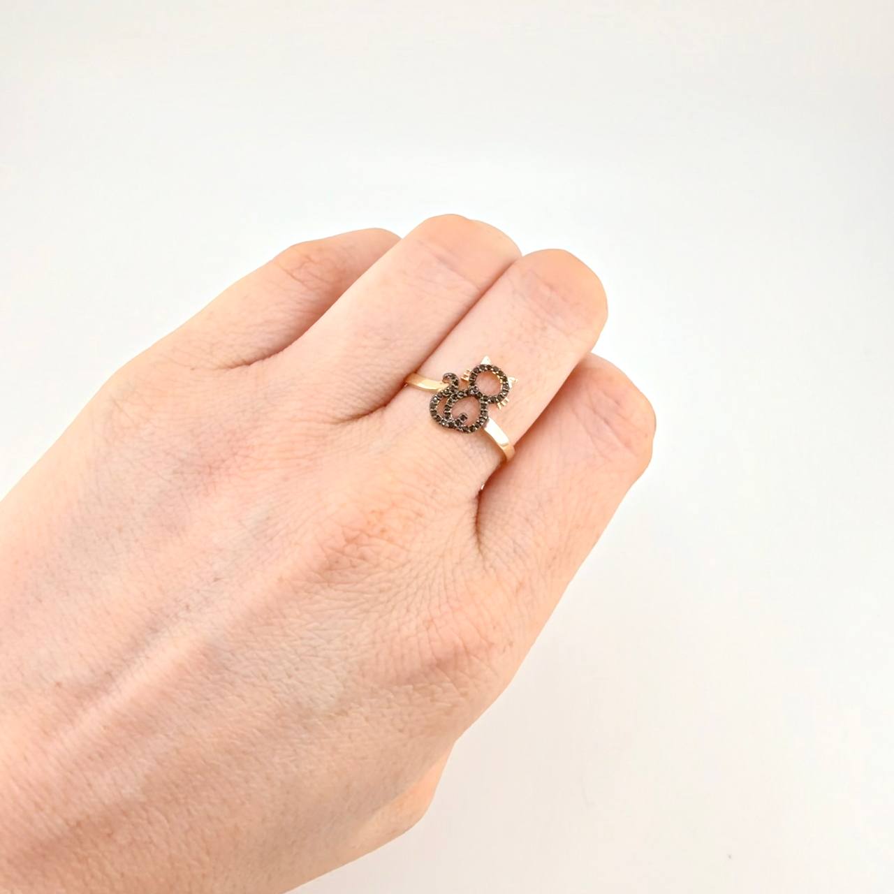 Anillo Gato 1.75 g / T7 3/4 Oro Amarillo 18K