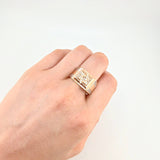 Star of David Ring 9.05 g / T10 1/2 18K Yellow Gold