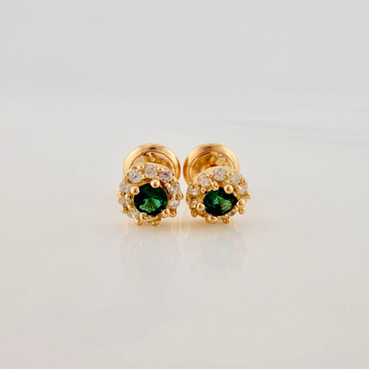 Topos Halo 1.1gr / 5.1mm Oro Amarillo 18K &