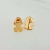 Topos Oso Ts 0.75gr / Lisos Oro Amarillo 18K &