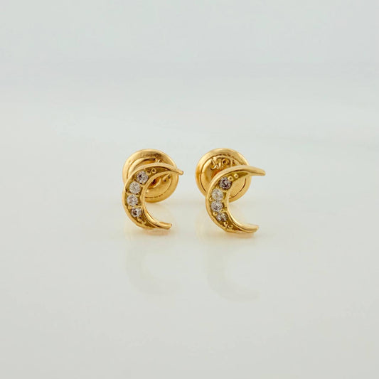 Topos Luna 0.8gr / 4.5mm Oro Amarillo 18K &