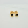 Clover Stud Earrings 0.65 g / in / 3.6 mm Yellow Gold 18K