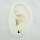 Clover Stud Earrings 0.65 g / in / 3.6 mm Yellow Gold 18K