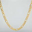 Cadena Figaro 8.05gr / 23 1/2 in / 4mm Oro Amarillo +1 18K %