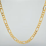 Cadena Figaro 8.05gr / 23 1/2 in / 4mm Oro Amarillo +1 18K %