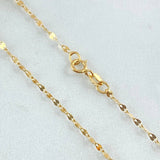 Mirror Flower Chain 0.75gr / 40cm / 18K Yellow Gold +3