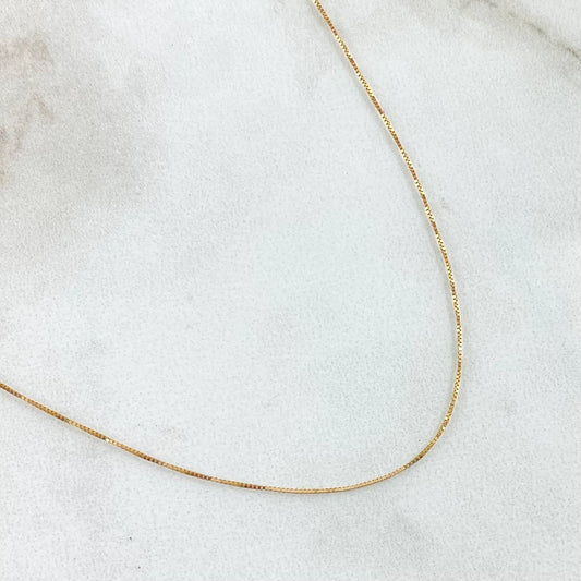 Cadena Veneciana 0.75gr / 40cm / Oro Amarillo +3 18K !