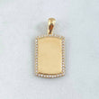Pendant Plate 2.45gr / 1 in / Yellow Gold 18K *